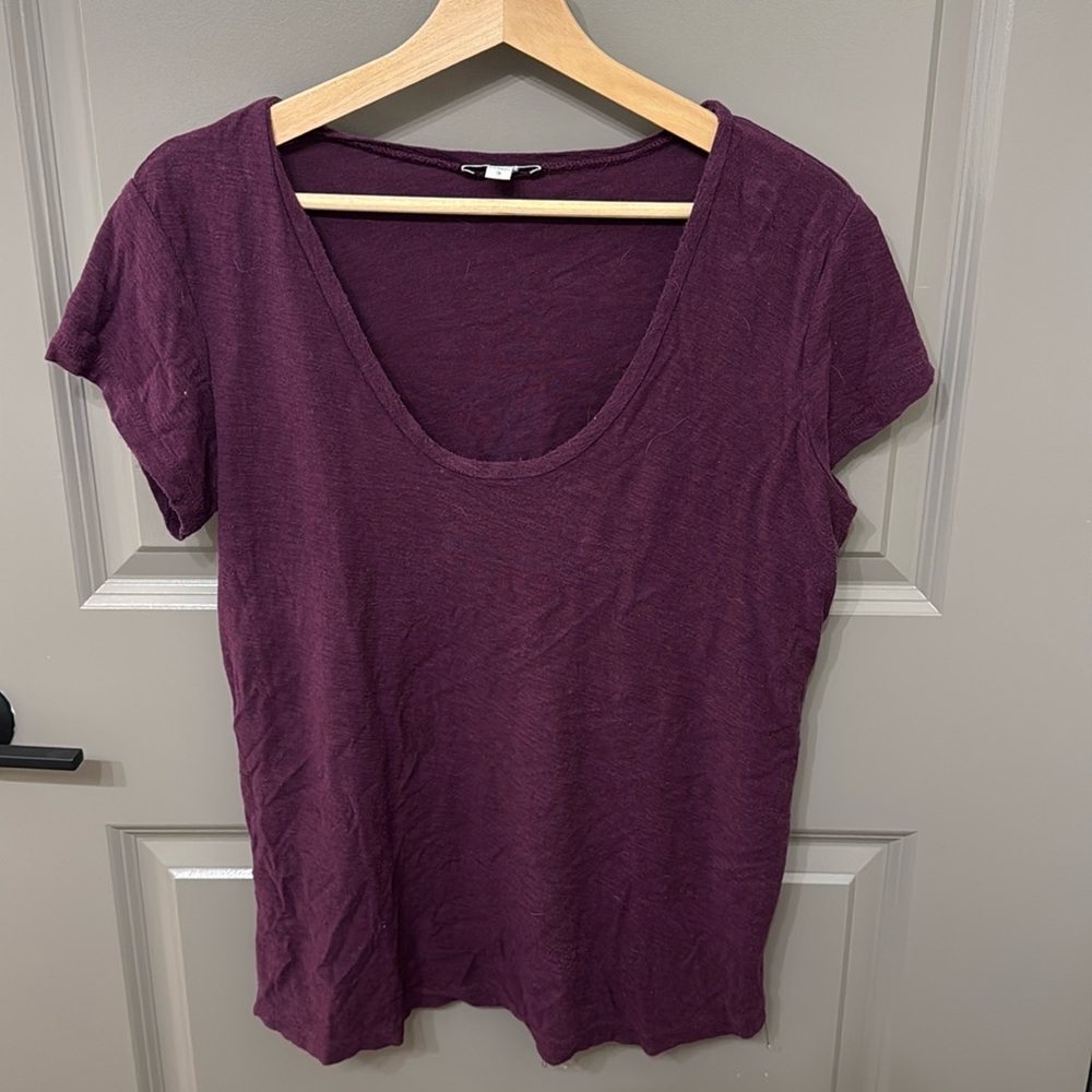 James Perse Standard scoop neck top